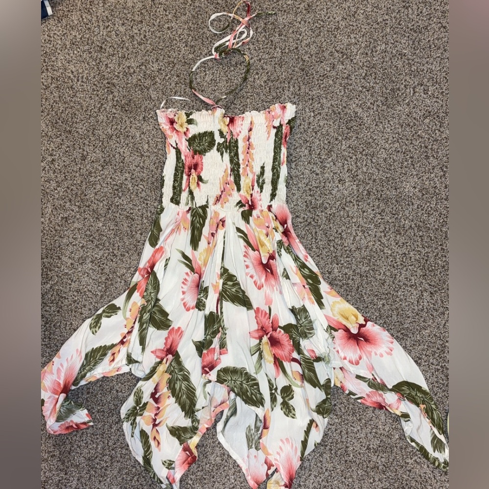 Hawaiian Floral Dress - Women’s One Size Fits All